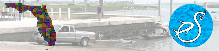 Sawpit boat ramp in Jacksonville, Florida