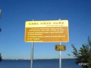 sign at carl gray park