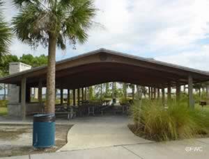 picnic pavilion at lee wenner park and boat ramp cocoa florida