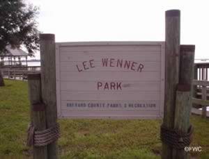 entrance to lee wenner park cocoa florida