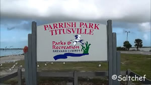 sign at entrance to parrish park