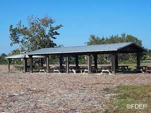 picnic pavilion at hugh taylor birch state park broward county florida