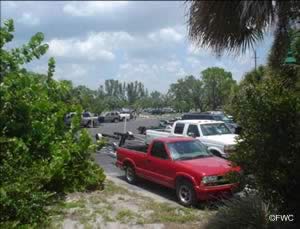 boat trailer parking at placida boat ramp charlotte county