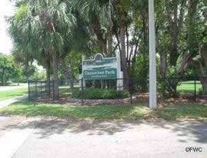 entrance sign to caxambas park