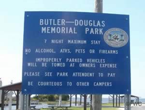 butler douglas memorial entrance sign