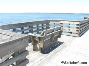 pier benches shands bridge green cove springs florida