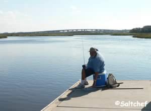 fishing at southern side of dutton island