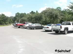 parking for about 10 cars at blue cypress park pier