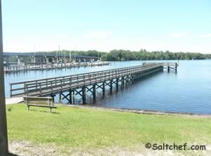 fishing pier at knight boat ramp green cove springs