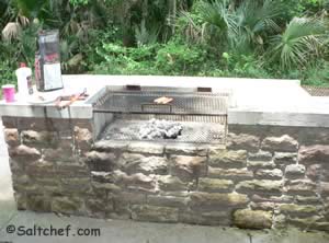 2 really nice built in grills at betz tiger preserve