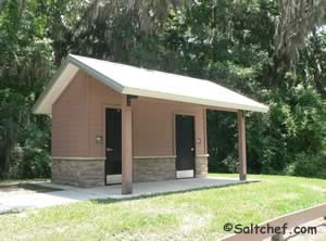 restrooms at betz tiger fishing pier area