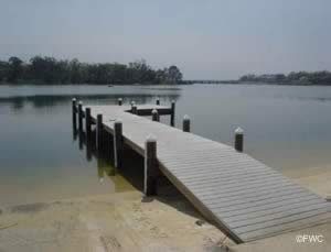 docks to help with loading and unloading at bayview Parks boat ramp