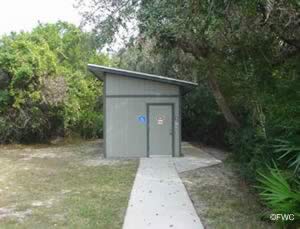 restrooms near the gamble rogers saltwater boat ramp