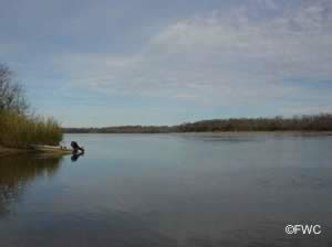 a view of the apalchicola river from the abercrombie boat ramp