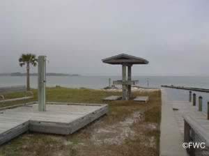 showers and fish cleaning station at st joseph peninsula state park