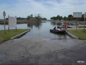 saltwater boatramp with easy gulf of mexico fishing access