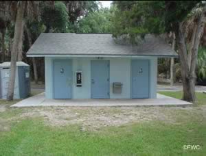 restrooms at bayport park and boat ramp hernando county florida