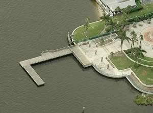 aerial royal palm pointe pier vero beach fl