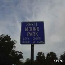 shell mound park sign