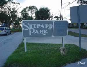 shepard park in martin county sign
