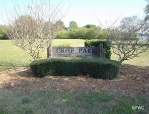 sign at crisp park entrance pinellas county florida