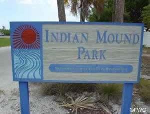 sign at indian mound park englewood florida