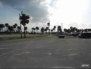 parking at the north causeway island park and boat ramp port st lucie florida