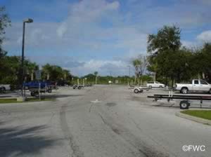 boat trailer parking at river breeze boat ramp oak hill florida