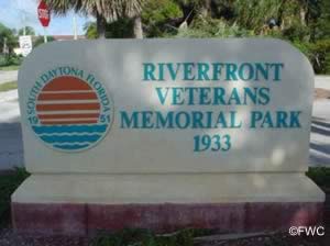 riverfront veterans memorial park sign