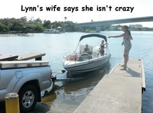 lynn's wife says she isn't crazy