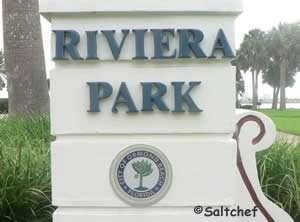 riviera park entrance sign ormond beach