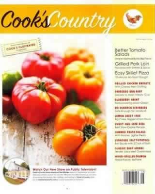 Cooks Country Magazine cover