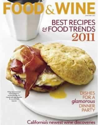 Cover of Food and Wine Magazine