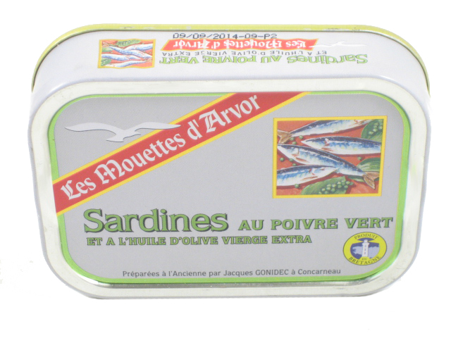 Imported French sardines in extra virgin olive oil