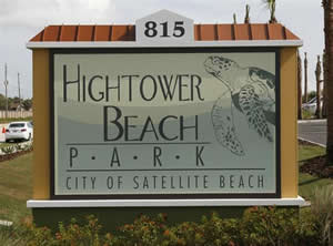 hightower beach park sign