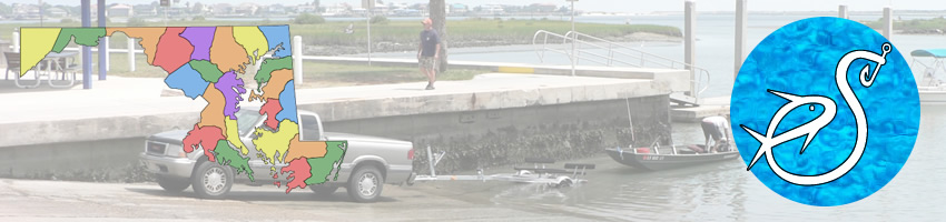 Map Dorchester County Boat Ramps Hand Launches Choptank River 
