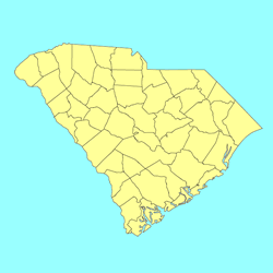 south carolina map