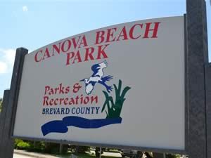 canova beach park sign