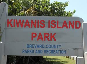 sign at kiwanis island park merritt island