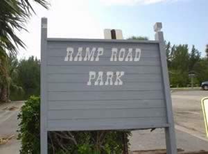 sign at ramp road park cocoa beach florida