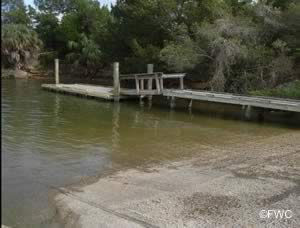 ramp and dock at cross florida greenway ramp crystal river florida