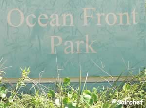 ocean front park sign jacksonville beach fl