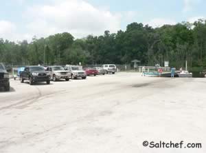 parking for about 10 vehicles with trailers