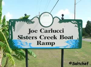 sign at joe carlucci park and boat ramp duval county florida