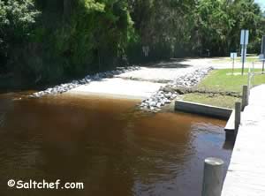 boat ramp at old shands bridge green cove springs florida 32043