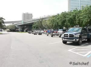 limited trailer parking at st johns marina ramp jax fl