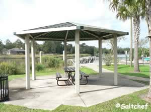 picnic shelter at stokes boat ramp