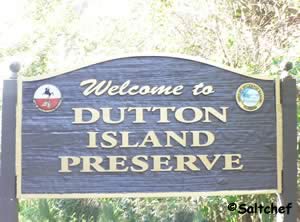 sign at dutton island