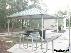 pavilion picnic tables and grill at palmetto leaves south jacksonville florida