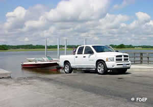 boat ramp at big talbot island state park near jax fl